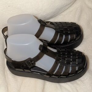 Black Strappy Sandals